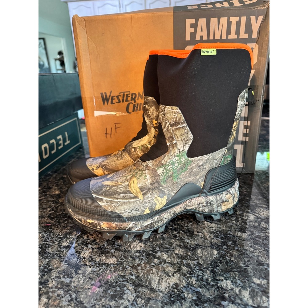 Western Chief Mens‎ Ramble Neoprene Mid Waterproof Camo Boots 11 -20 Cold Rated